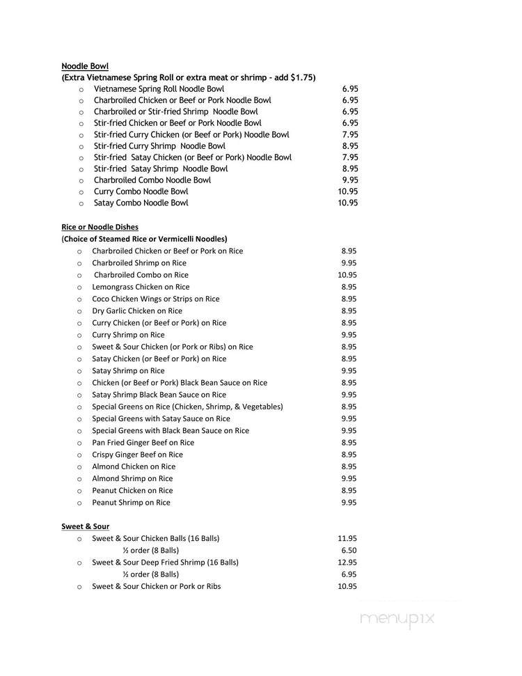 Saigon Rose Restaurant - Saskatoon, SK menu_pic
