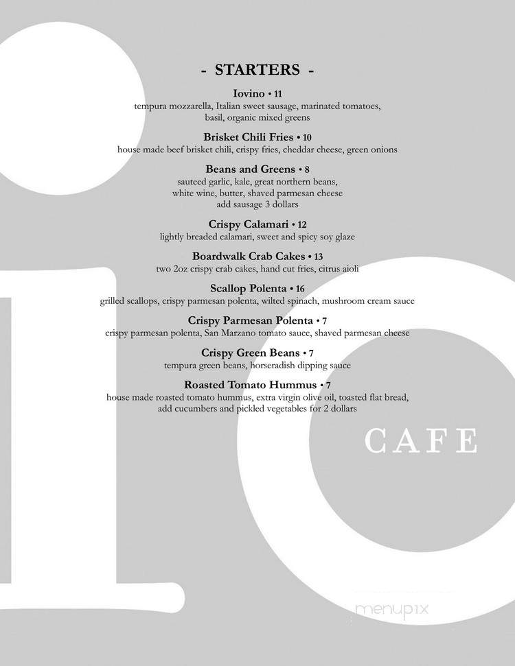 Cafe Io - Pittsburgh, PA menu_pic