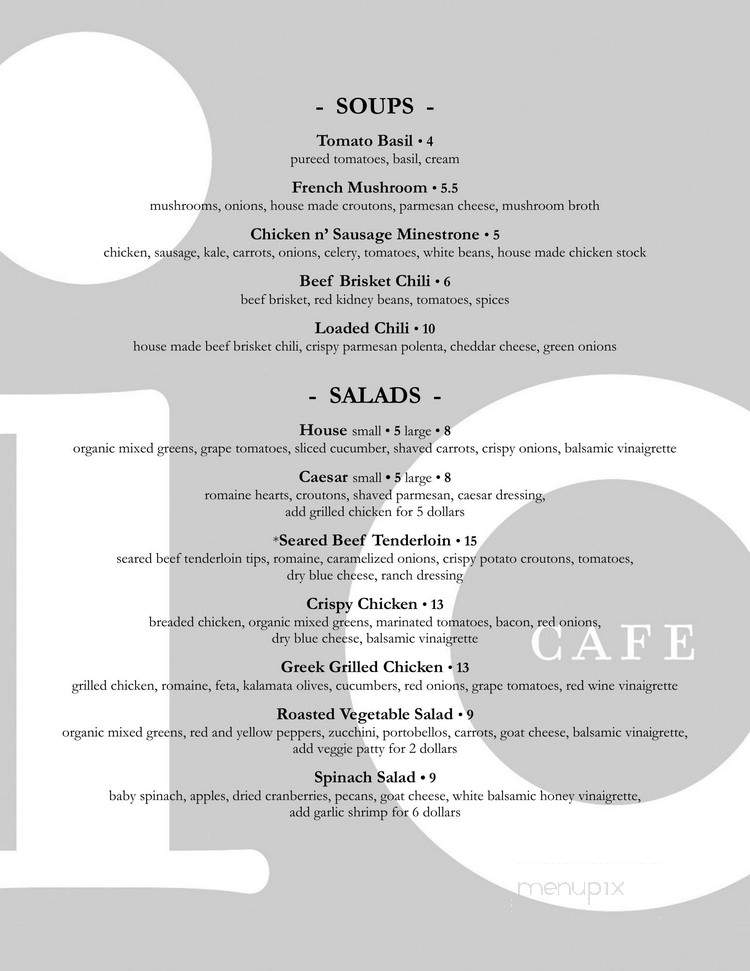 Cafe Io - Pittsburgh, PA menu_pic
