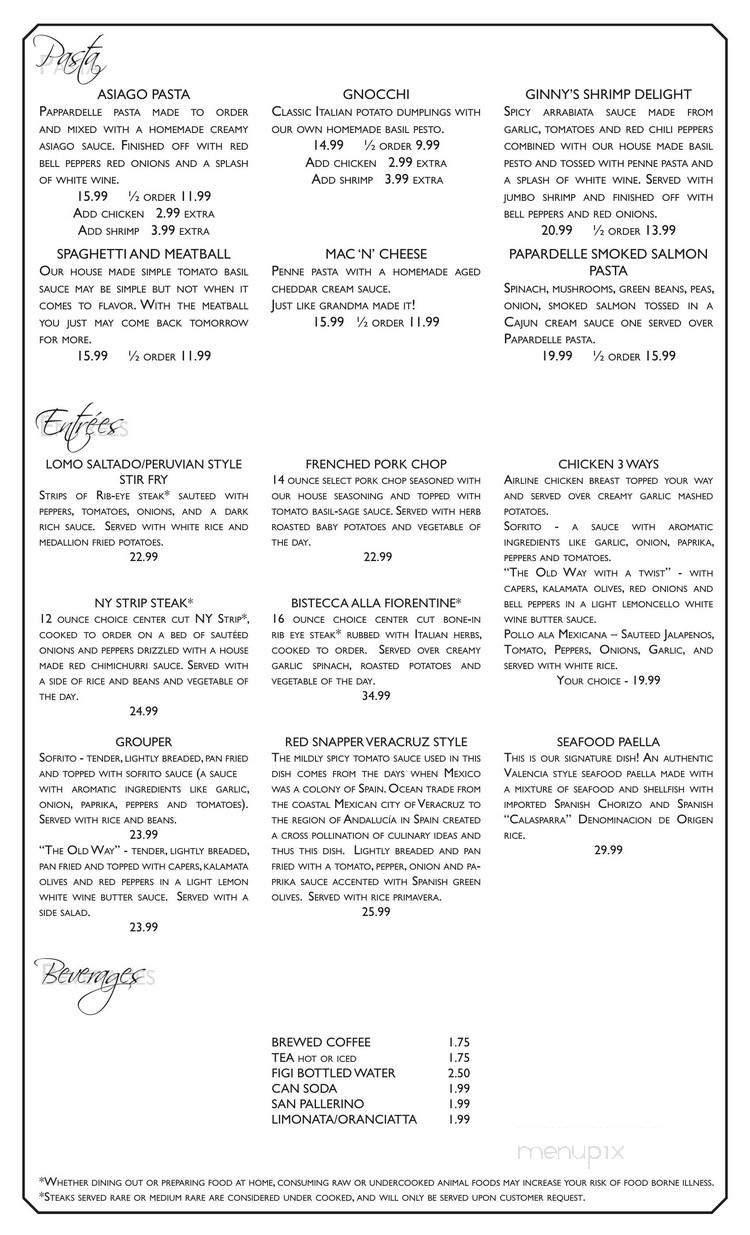 SIL Restaurant - Green Bay, WI menu_pic