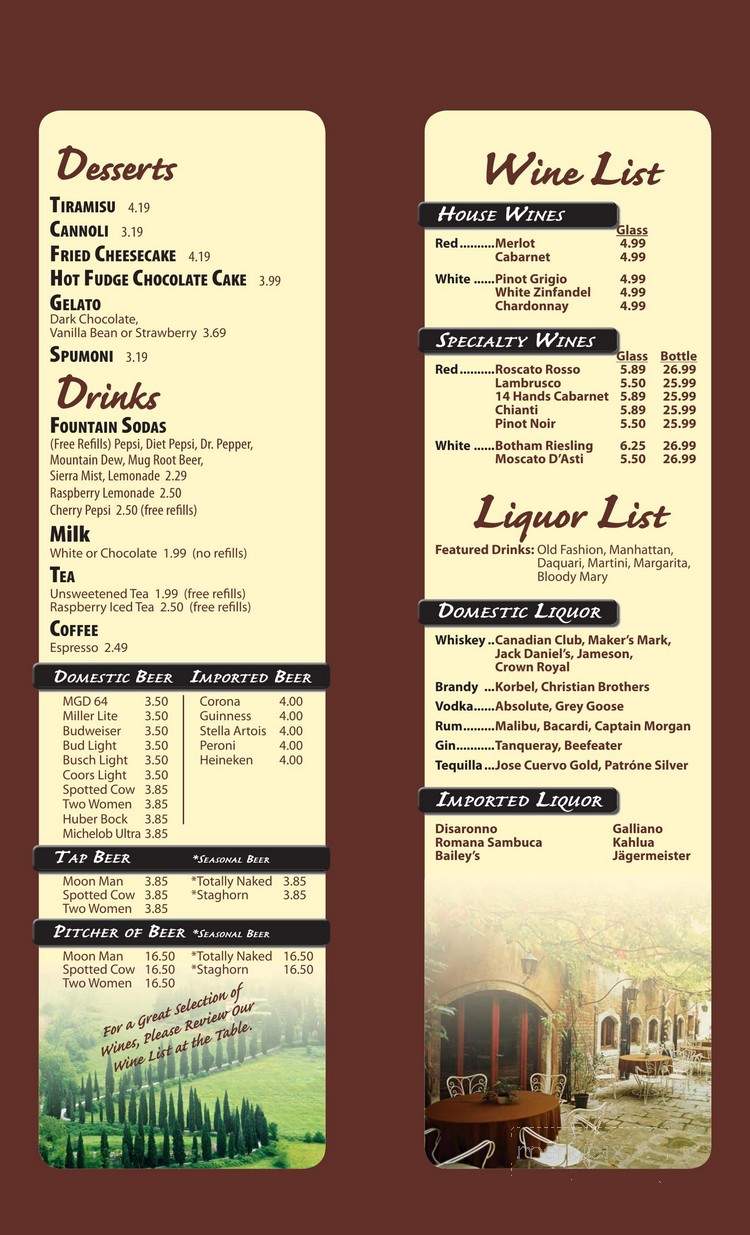 Vinces Restaurant & Pizzeria - Monroe, WI menu_pic