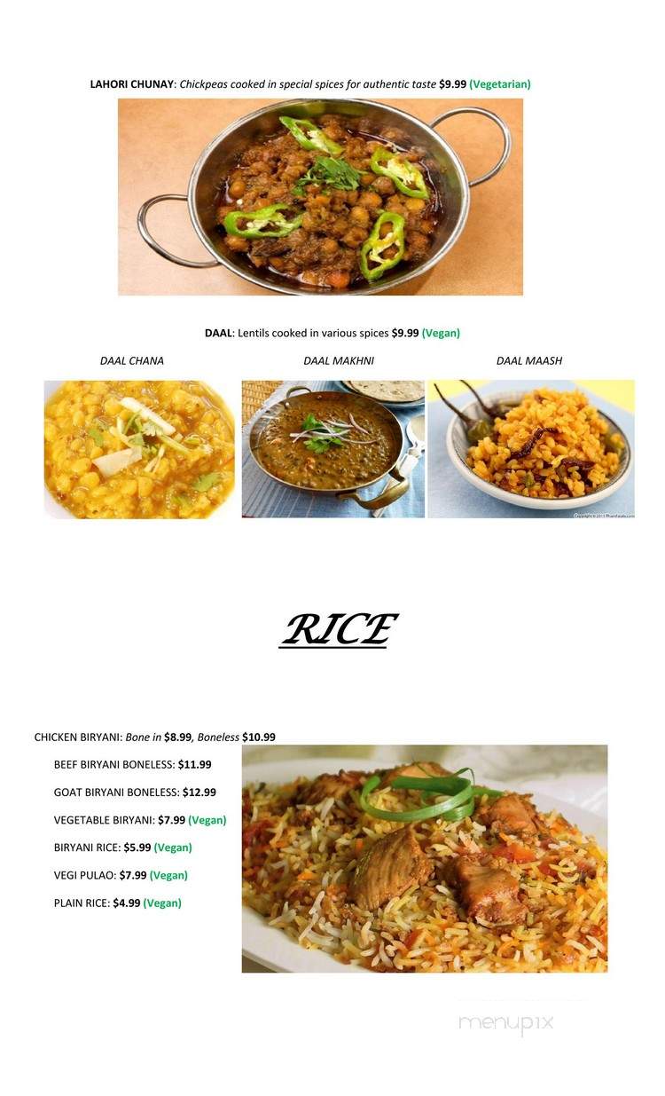 Mogul Divaan - Saskatoon, SK menu_pic