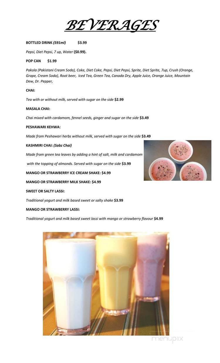 Mogul Divaan - Saskatoon, SK menu_pic