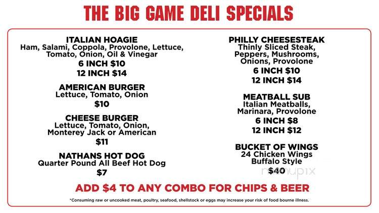 Fox's Pizza Den - Wilmington, IL menu_pic
