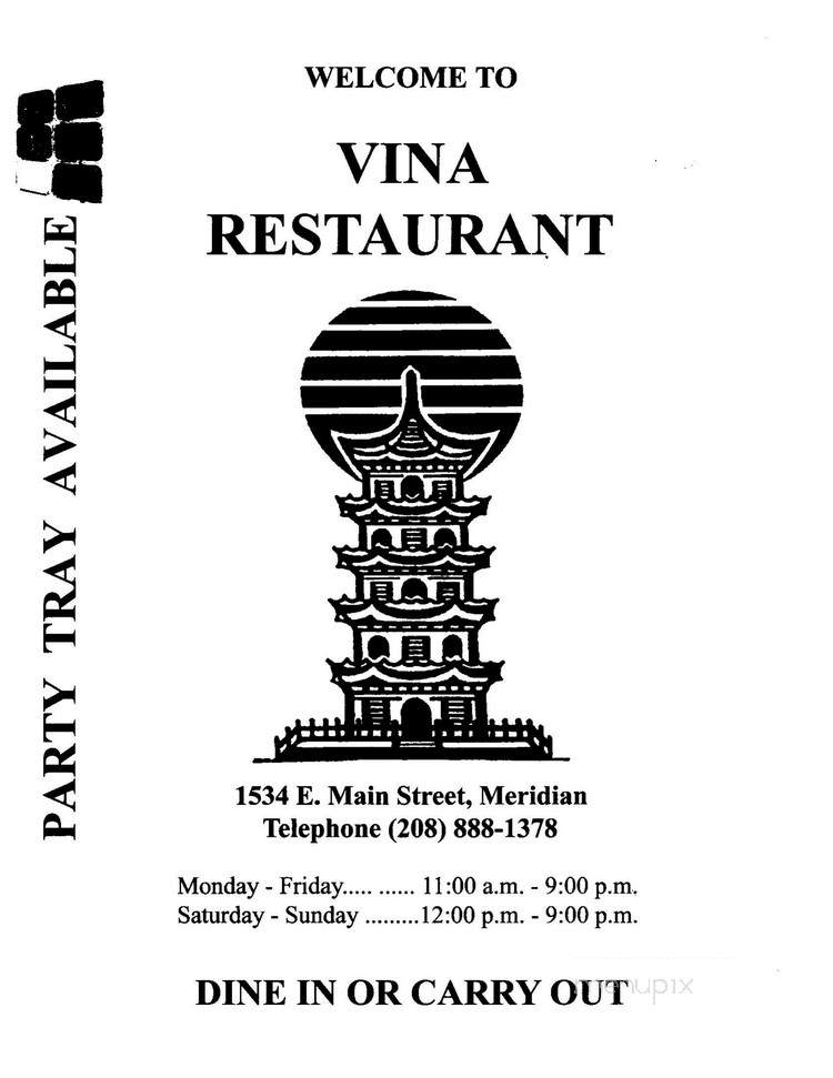Vina Vietnamese Restaurant - Meridian, ID menu_pic