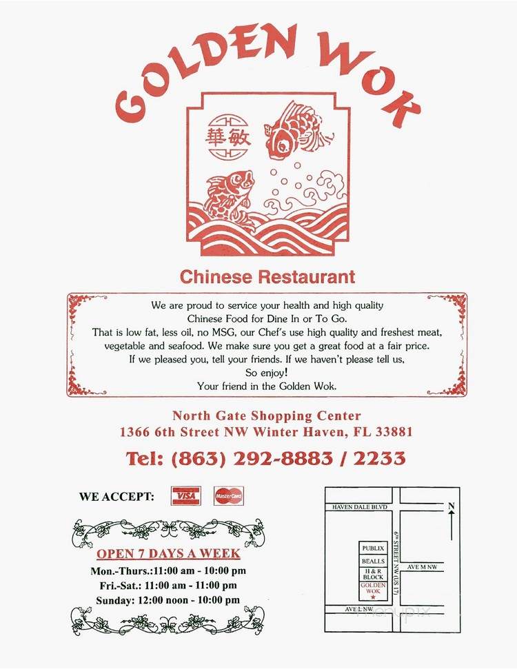 Golden Wok - Winter Haven, FL menu_pic