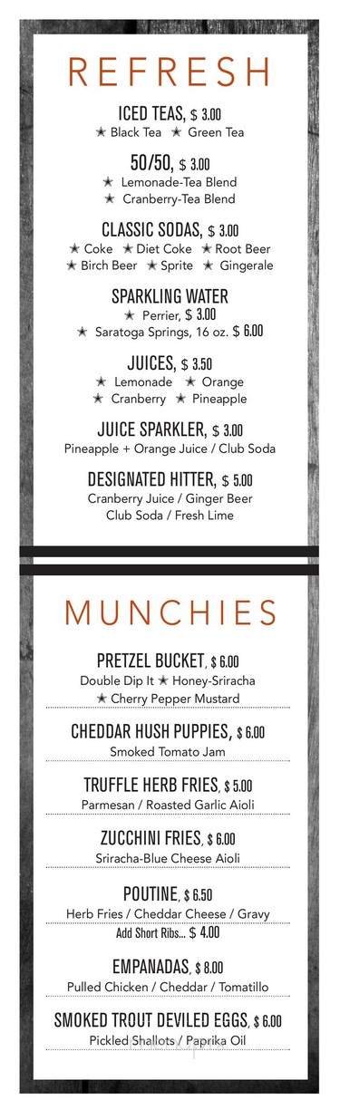 Wheel House Kitchen + Bar - Augusta, NJ menu_pic