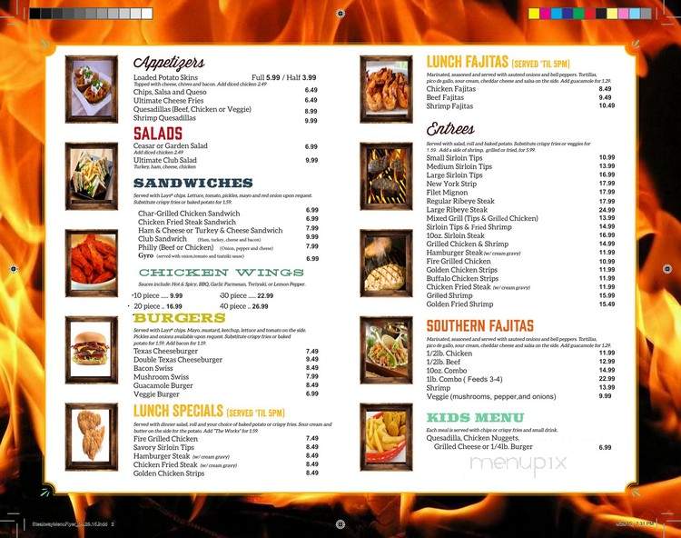 Steakway - Arlington, TX menu_pic