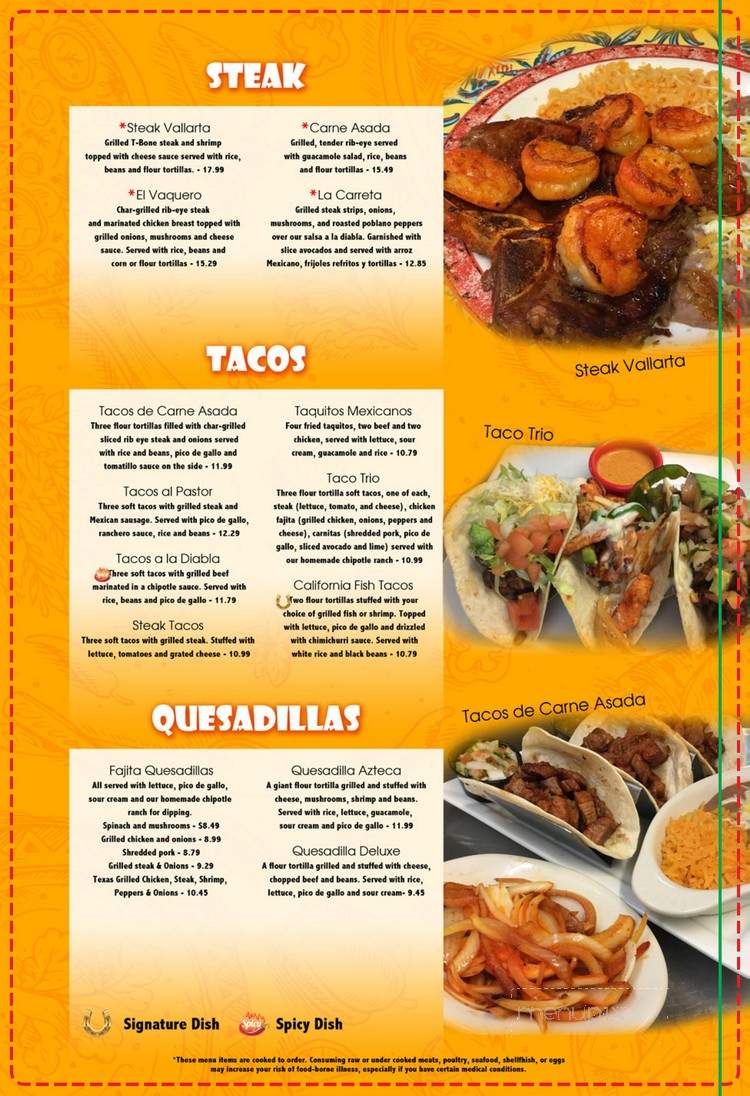 El Rancho Viejo - Brookings, OR menu_pic