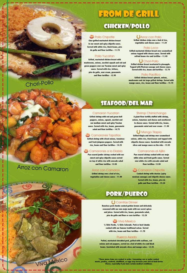 El Rancho Viejo - Brookings, OR menu_pic