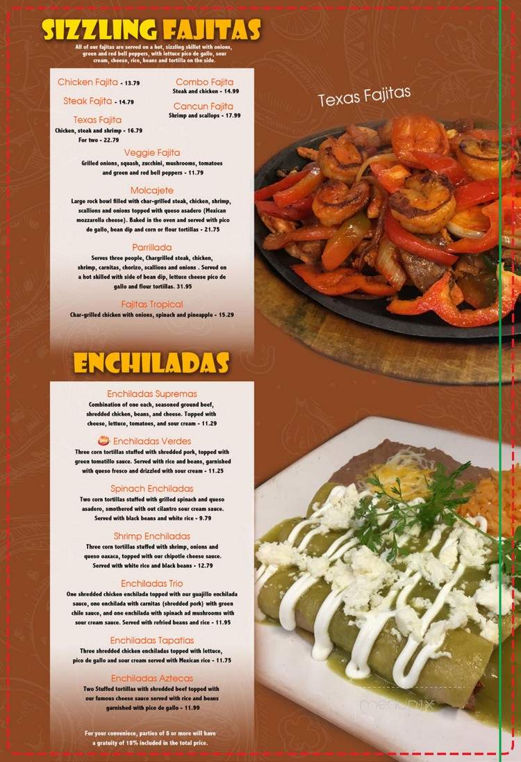 El Rancho Viejo - Brookings, OR menu_pic