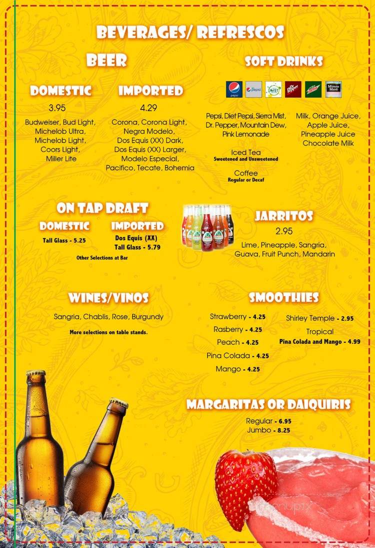 El Rancho Viejo - Brookings, OR menu_pic