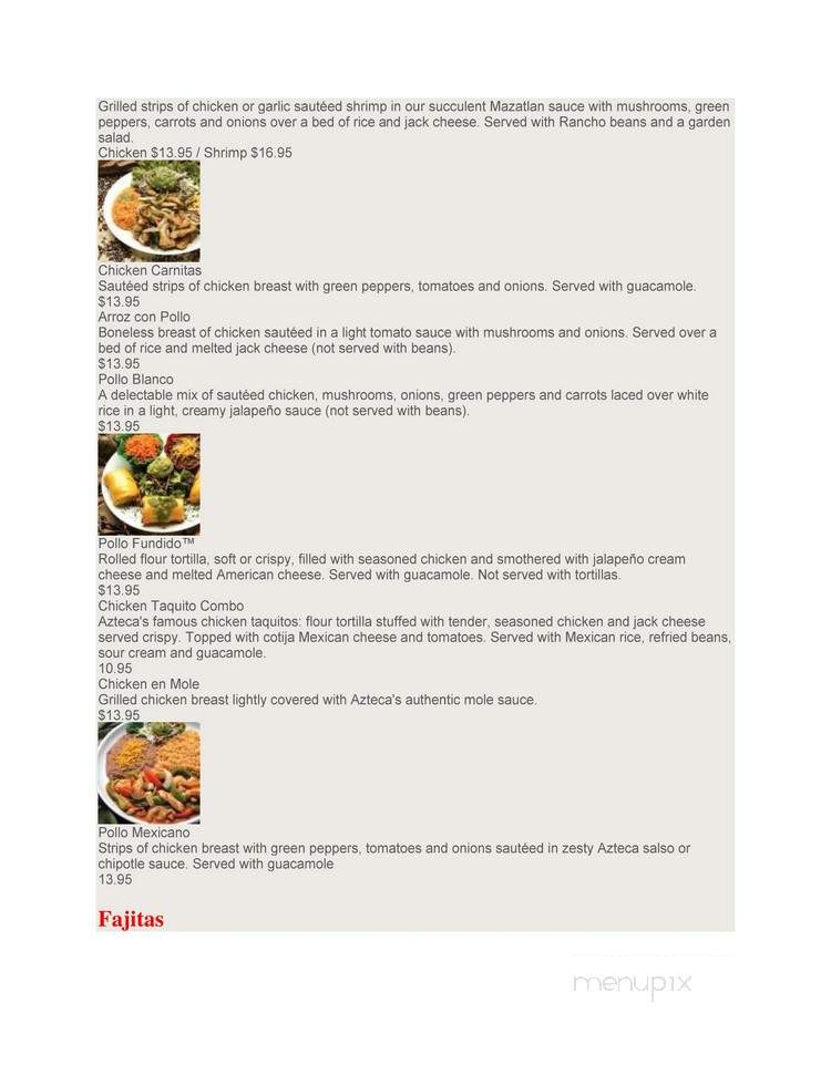 Guadalajara Grill Restaraunt - Longview, WA menu_pic