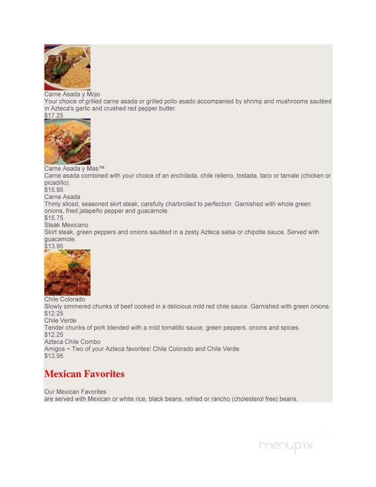 Guadalajara Grill Restaraunt - Longview, WA menu_pic