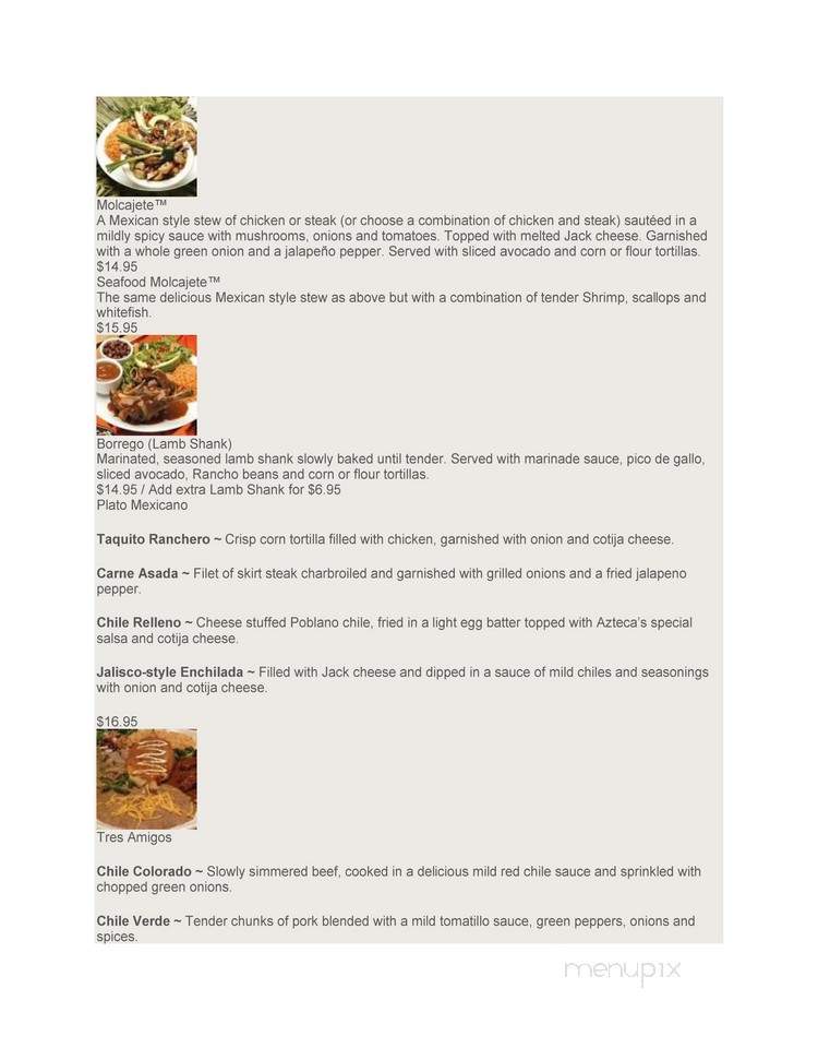 Guadalajara Grill Restaraunt - Longview, WA menu_pic