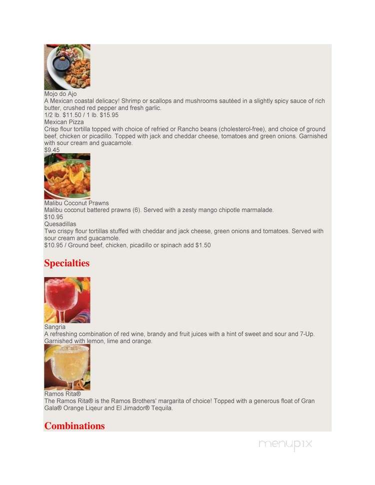 Guadalajara Grill Restaraunt - Longview, WA menu_pic