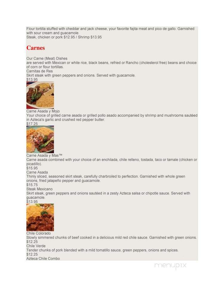 Guadalajara Grill Restaraunt - Longview, WA menu_pic