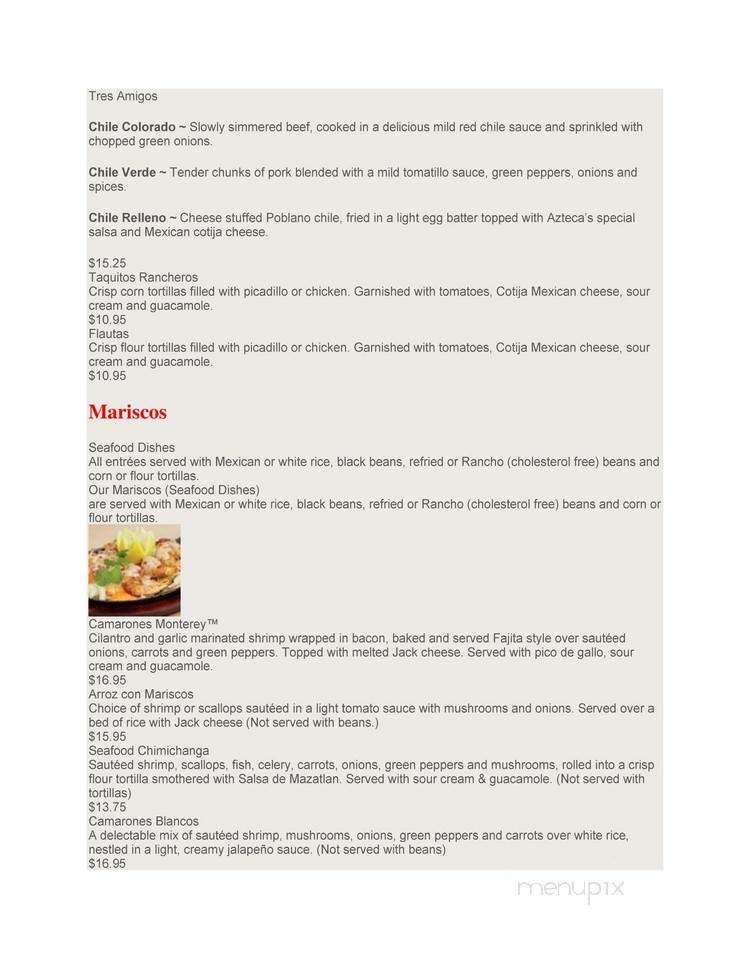 Guadalajara Grill Restaraunt - Longview, WA menu_pic