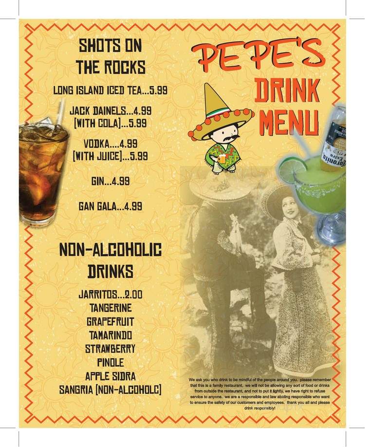 Pepe's Mexican Grill - Jamestown, KY menu_pic