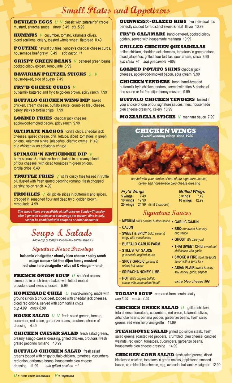 Anderson's Cozy Corner Restaurant - Elmira, NY menu_pic