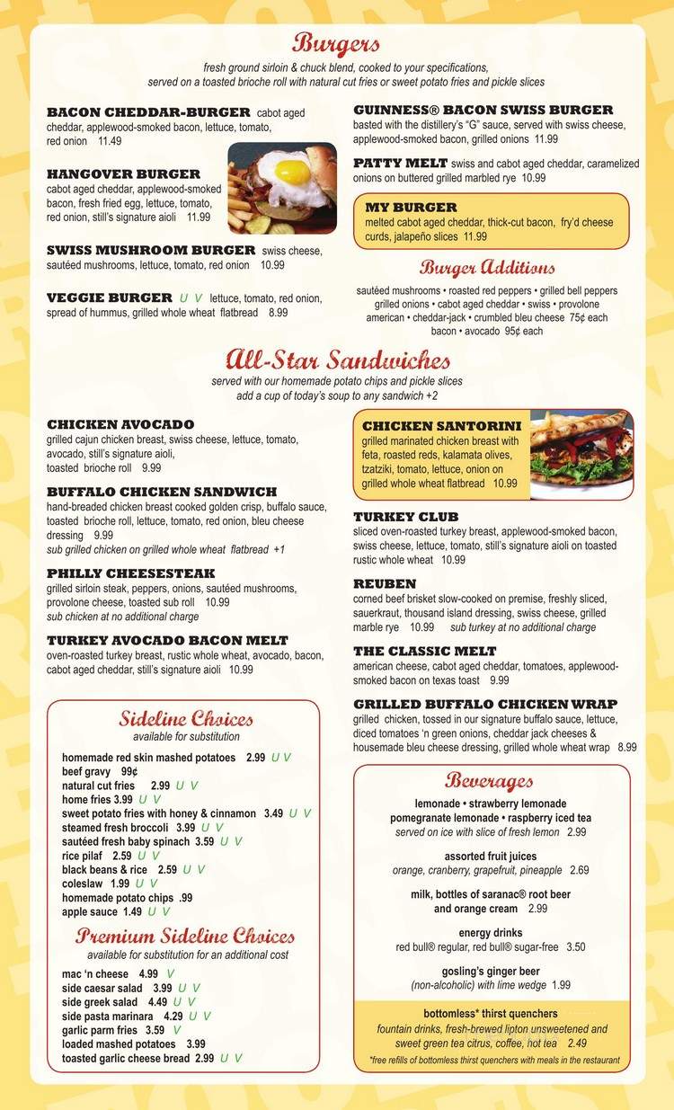 Anderson's Cozy Corner Restaurant - Elmira, NY menu_pic