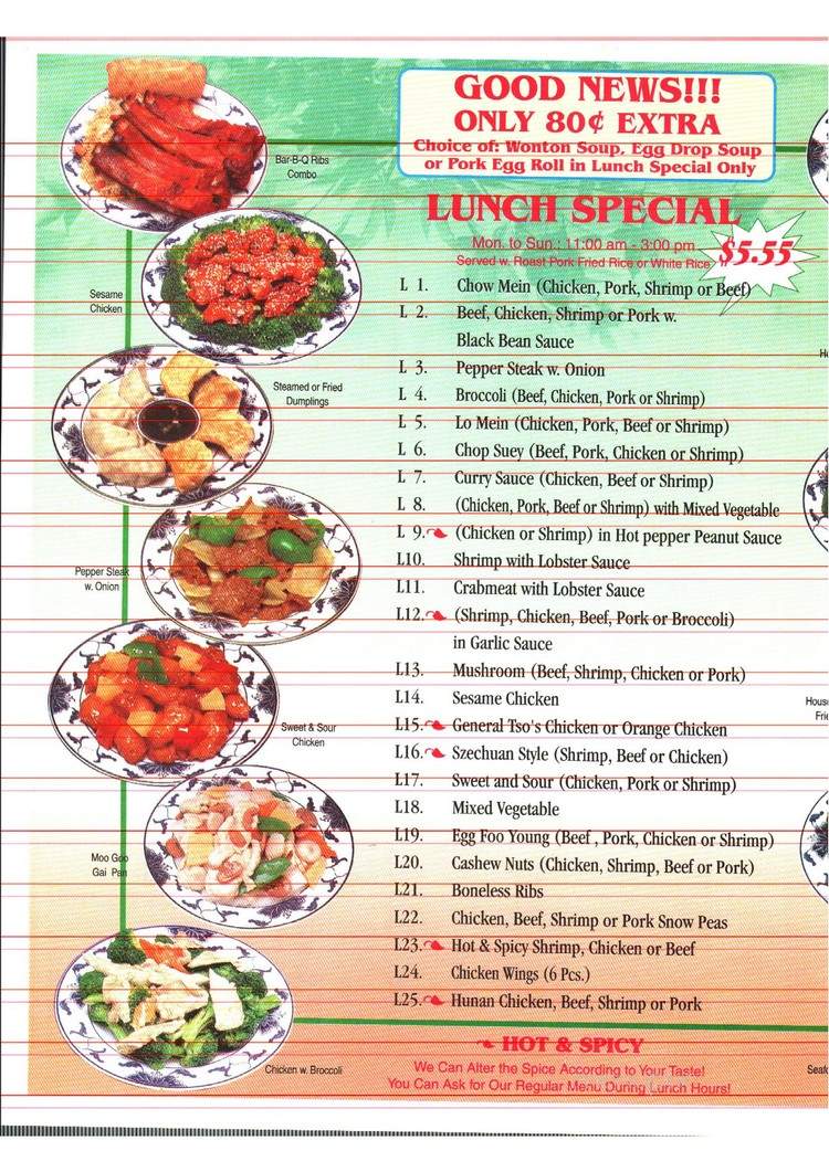 China Wok Restaurant - Schnecksville, PA menu_pic