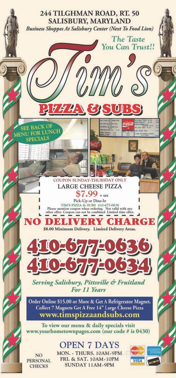 Pizza Boys - Delmar, MD menu_pic