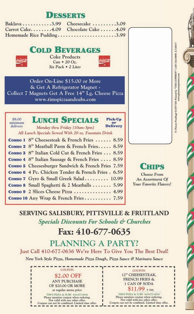 Pizza Boys - Delmar, MD menu_pic