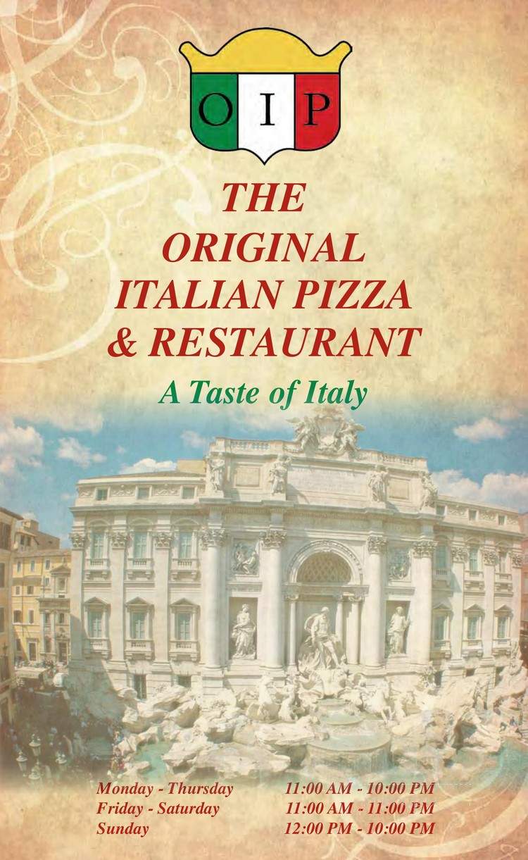 Original Italian Pizza - Madison Heights, VA menu_pic