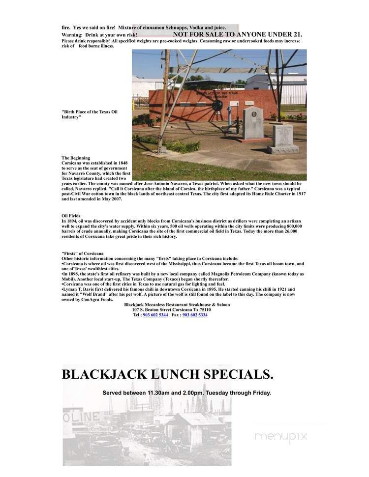Black Jack McCanless - Corsicana, TX
