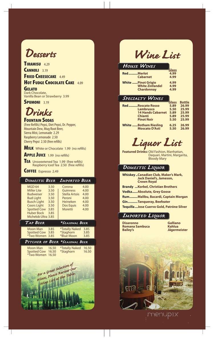 Vinces Restaurant & Pizzeria - Monroe, WI menu_pic