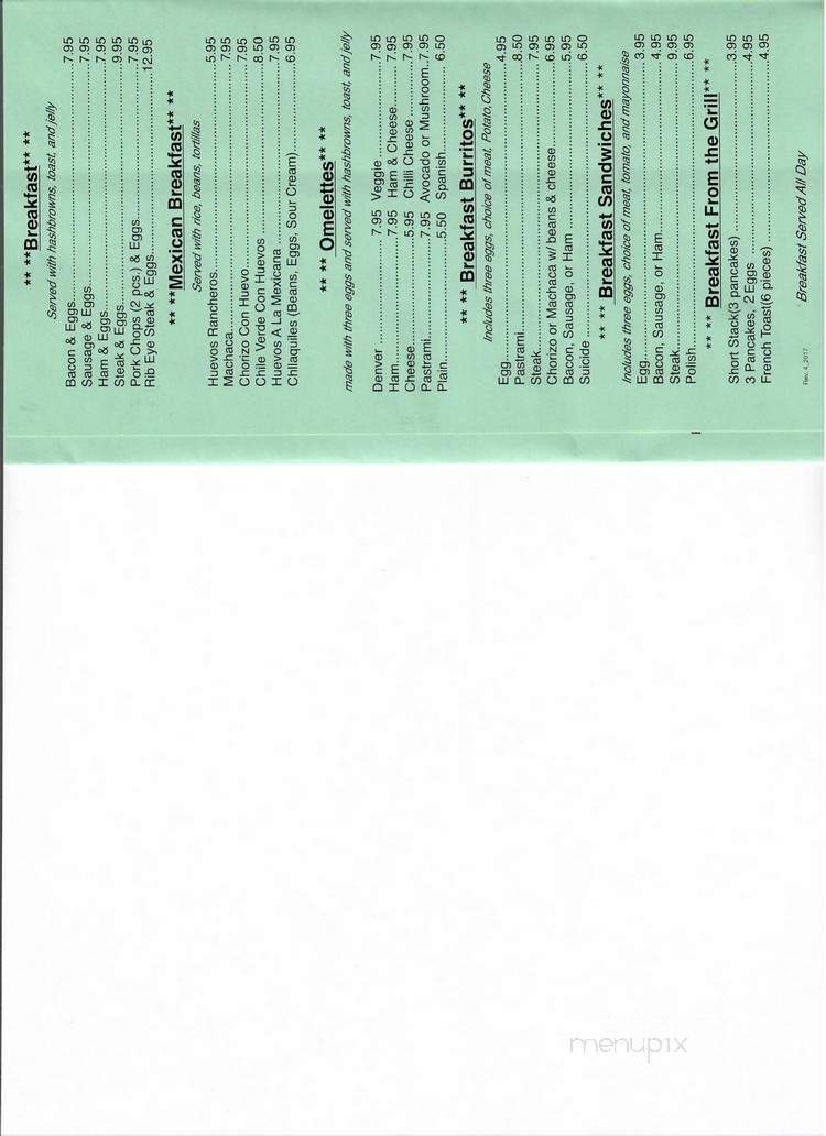 Don Carlos Mexican Restaurant - Fullerton, CA menu_pic