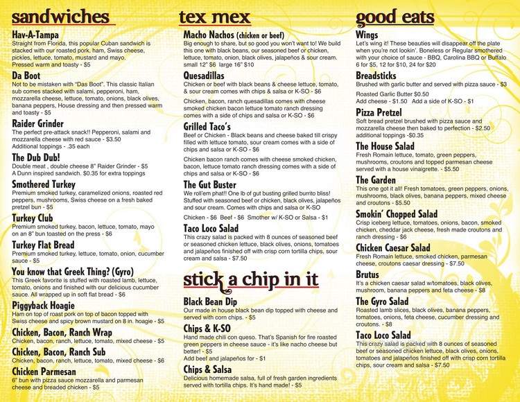Puckerbrush Pizzeria - Payne, OH menu_pic
