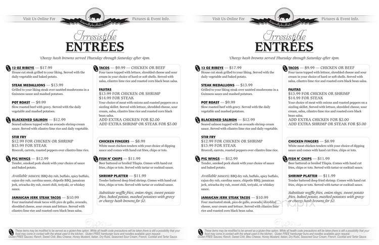 The Buff - Big Lake, MN menu_pic