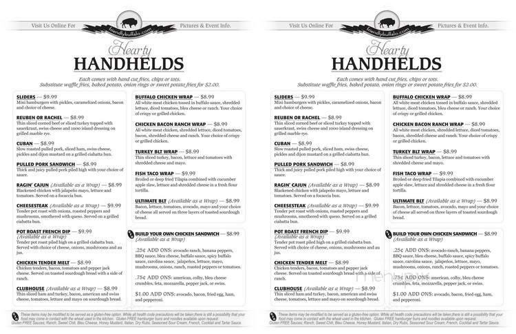 The Buff - Big Lake, MN menu_pic