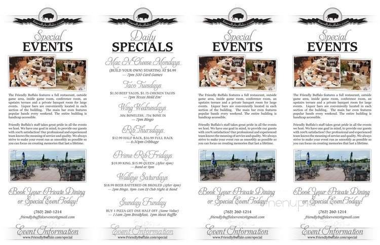 The Buff - Big Lake, MN menu_pic