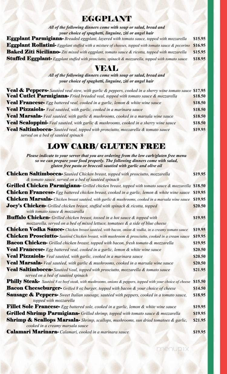 Tina's Restaurant & Pizzeria - Poughkeepsie, NY menu_pic