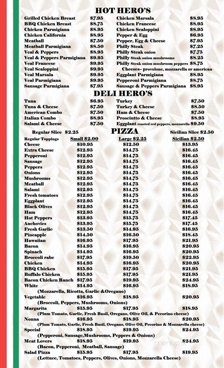 Tina's Restaurant & Pizzeria - Poughkeepsie, NY menu_pic