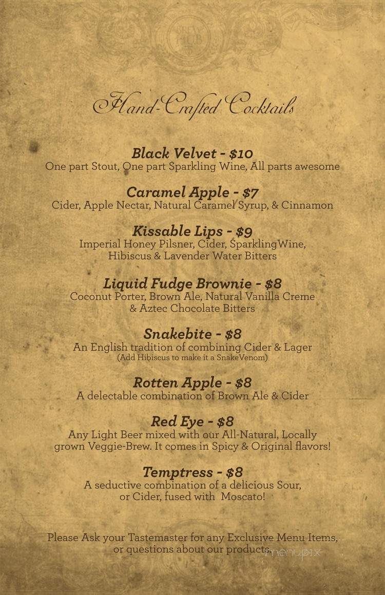Brew Hub - Lakeland, FL menu_pic