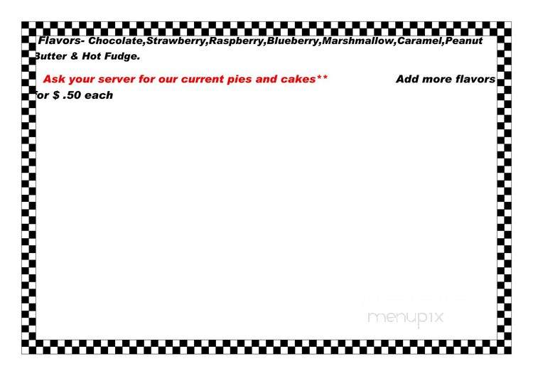 Joe's Diner - Creswell, OR menu_pic