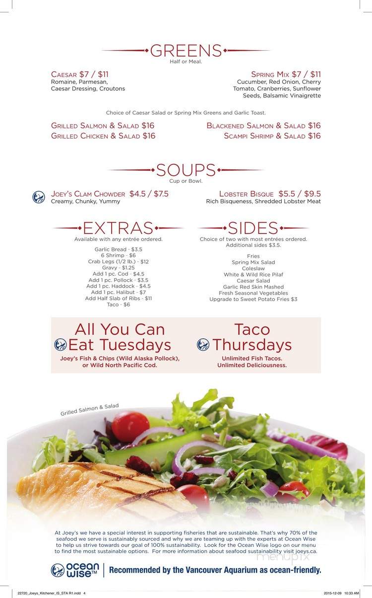 Fish Hut - Kitchener, ON menu_pic