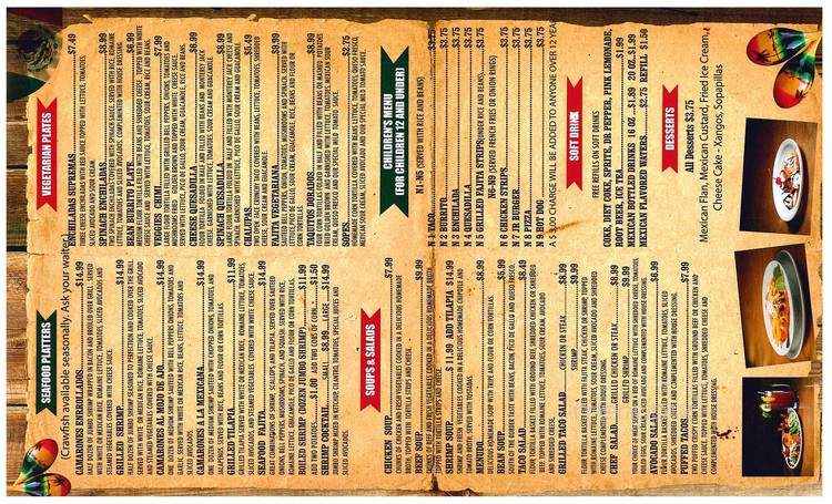 Don Tomas Taqueria y Cantina - Monroe, LA menu_pic