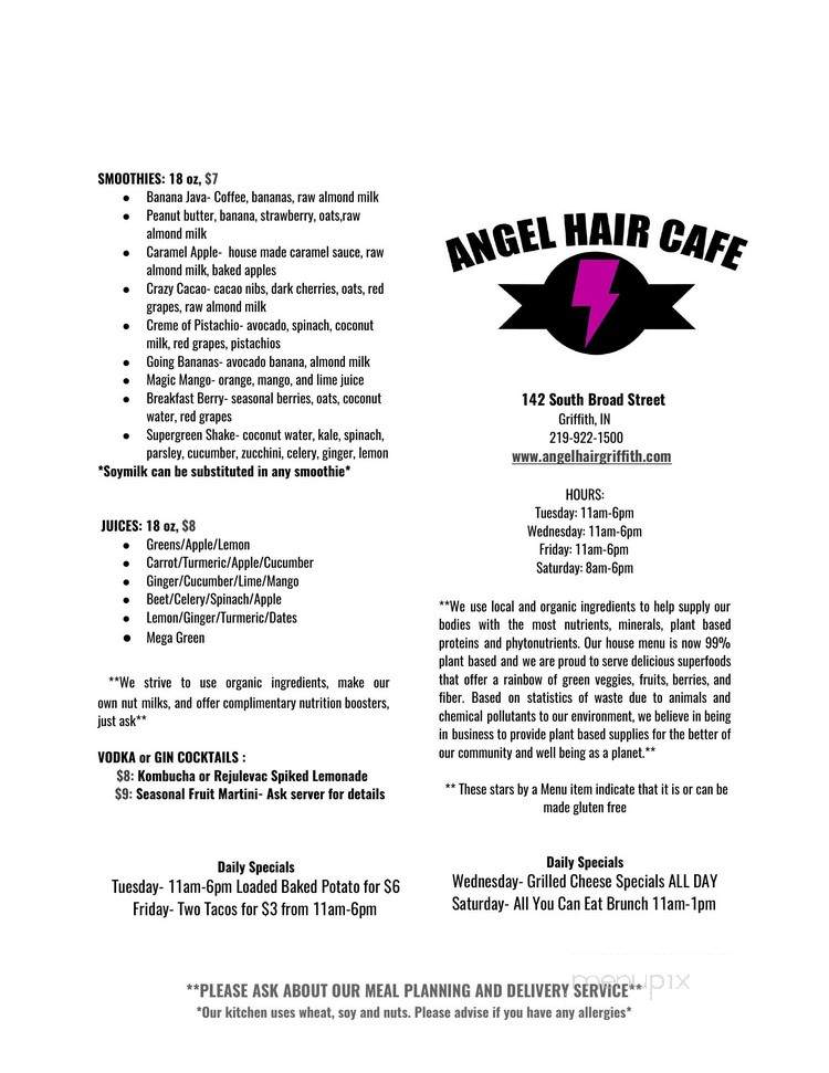 Angel Hair Cafe - Griffith, IN