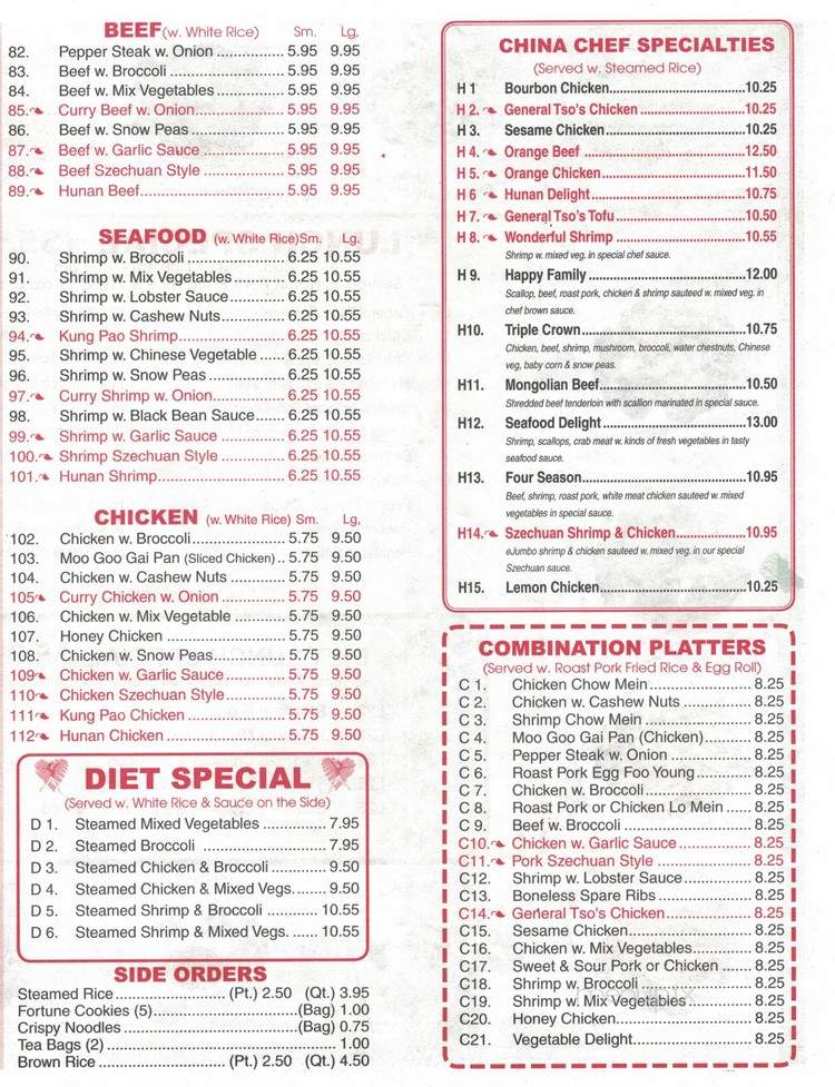 China Chef - Sorrento, FL menu_pic