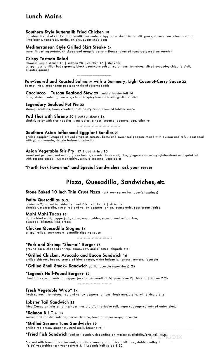 Case's Place - New Suffolk, NY menu_pic