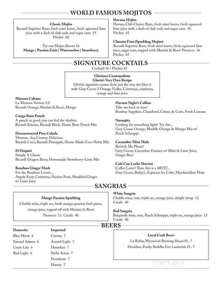 Estefan Kitchen - Miami, FL menu_pic