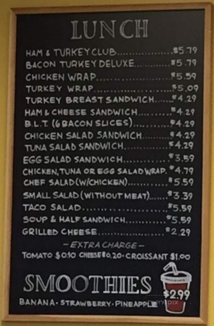 Sunny's Sandwich Shop - Carmel, IN menu_pic