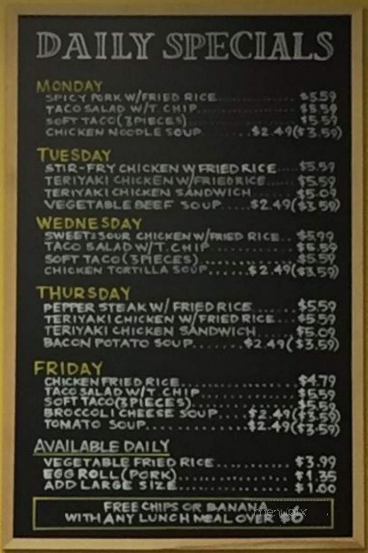 Sunny's Sandwich Shop - Carmel, IN menu_pic