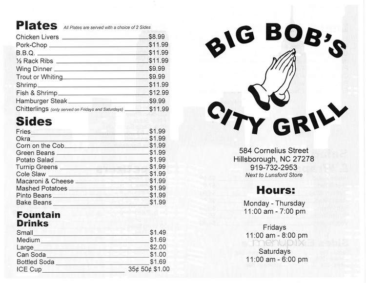 Big Bob's City Grill - Hillsborough, NC