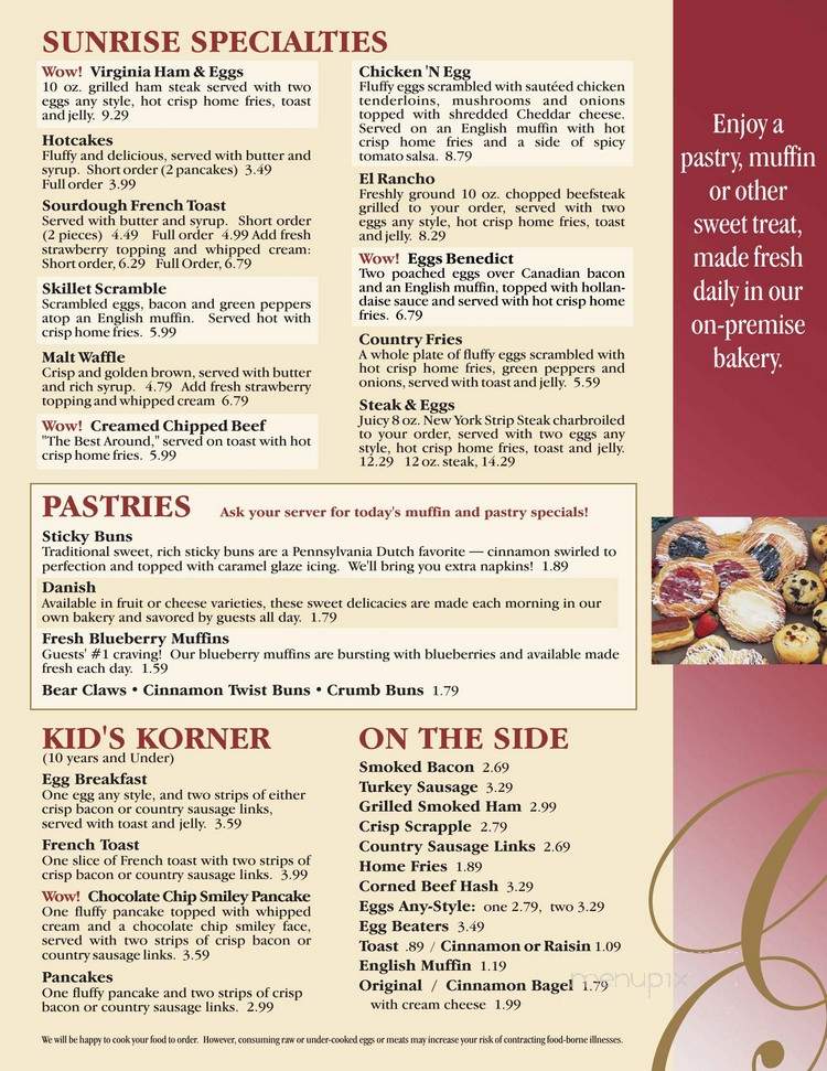 Giannotti's Country Manor - Fleetwood, PA menu_pic